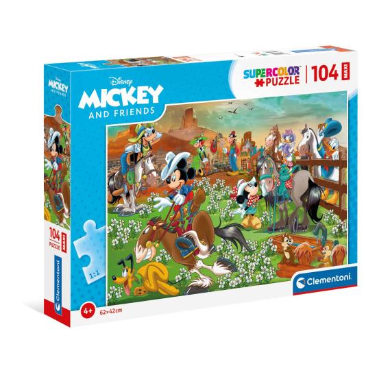 Puzzle Clementoni Mickey e seus Amigos Maxi 104 peças Puzzle Clementoni Mickey e seus Amigos Maxi 104 peças