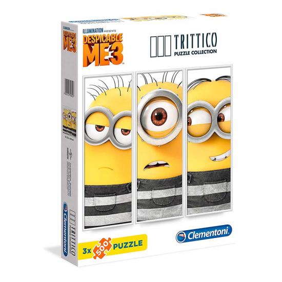 Puzzle tríptico Clementoni Minions 3 x 500 peças