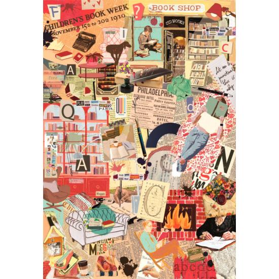 Puzzle Clementoni Mais é mais, livros e escrita 1000 Peças