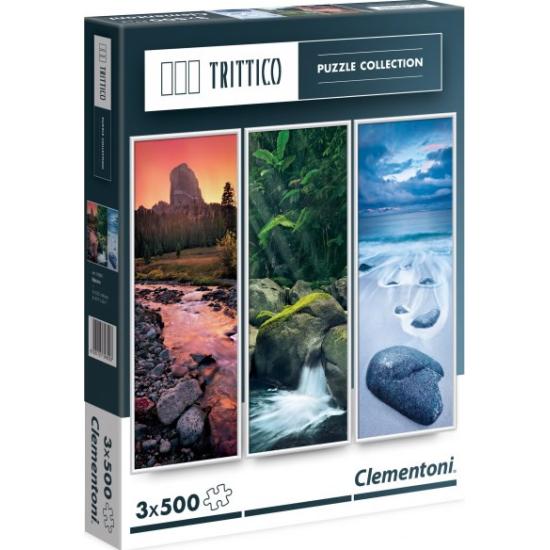 Puzzle Clementoni Natureza Viva, Tríptico 3 x 500 Peças
