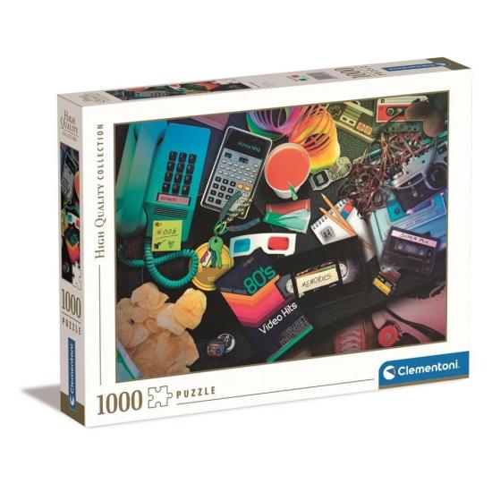 Puzzle nostalgia dos anos 80 Clementoni 1000 peças