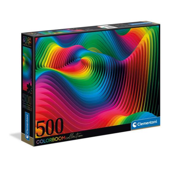 Puzzle Clementoni Waves Colorboom 500 peças Puzzle Clementoni Waves Colorboom 500 peças