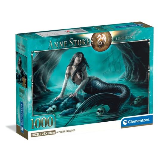 Puzzle Clementoni Lamento da Sereia 1000 peças Puzzle Clementoni Lamento da Sereia 1000 peças