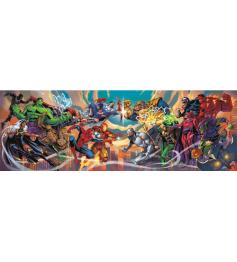 Puzzle Clementoni Marvel Heróis e Vilões Panorama 1000 peças