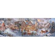Puzzle Clementoni Panorama Se Preparando Para O Natal 1000 peças
