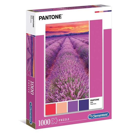 Puzzle Clementoni PANTONE 674, Campo de Lavanda 1000 Peça