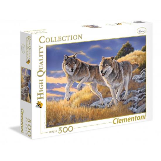 Par de Lobos Puzzle Clementoni 500 Peças