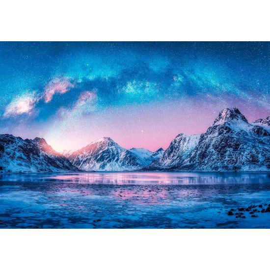 Puzzle da paz Clementoni 500 peças Puzzle azul cla