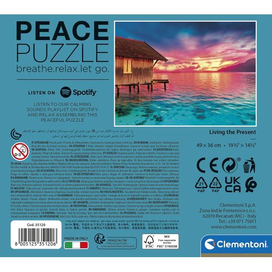 Puzzle Clementoni Peace Puzzle Viva o Presente 500 Peças