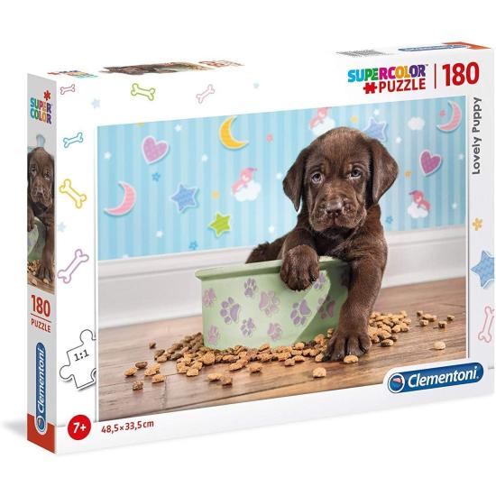 Puzzle Clementoni adorável cachorrinho de 180 peças