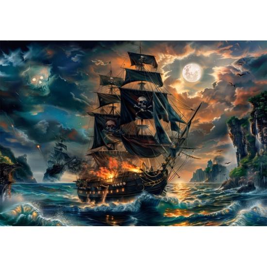 Puzzle Clementoni Piratas Dos Mares Assombrados XXL 300 Peças