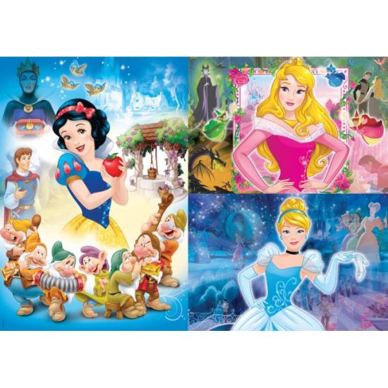 Puzzle Clementoni Princesas Disney 3 x 48 Peças Puzzle Clementoni Princesas Disney 3 x 48 Peças