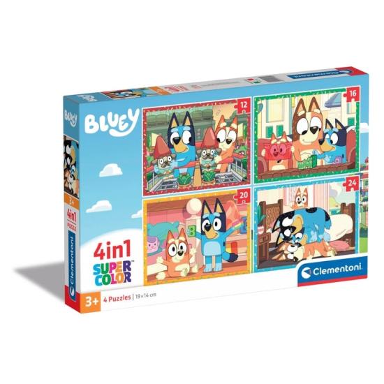 Puzzle Clementoni Progressive Bluey 12-16-20-24 Pçs