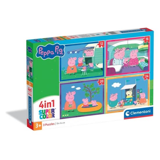 Puzzle Clementoni Progressive Peppa Pig 12-16-20-24 Pçs