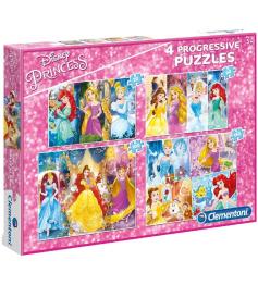 Clementoni Progressive Puzzle Princesses 20-60-100-180 Unid.