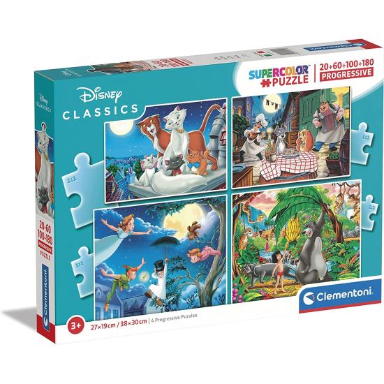 Puzzle Clementoni Progressive Disney Classic 20-60-100-180 Pzs. Puzzle Clementoni Progressive Disney Classic 20-60-100-180 Pzs.