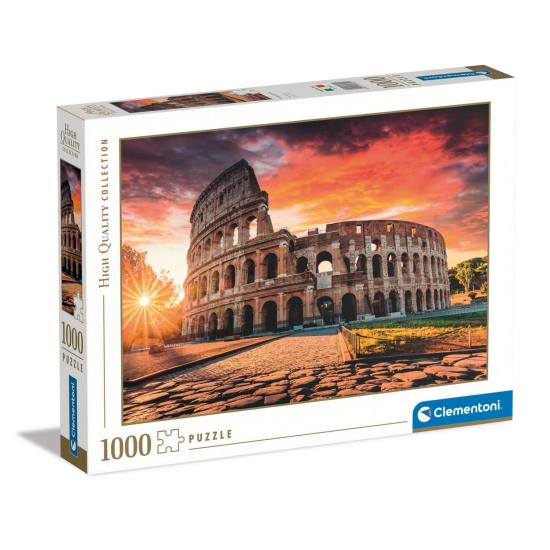 Puzzle Clementoni Pôr do sol no Coliseu em Roma 1000 Peças