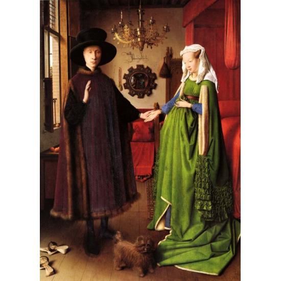 Puzzle Clementoni Retrato de Giovanni Arnolfini e sua esposa de Puzzle Clementoni Retrato de Giovanni Arnolfini e sua esposa de