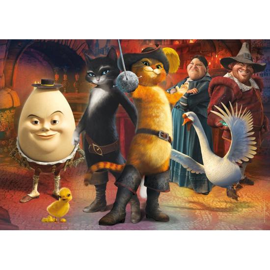 Puzzle Clementoni Shrek, Gato de Botas Maxi 24 Peças