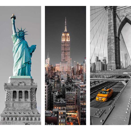 Símbolos de Puzzle Clementoni de Nova York, tríptico 3 x