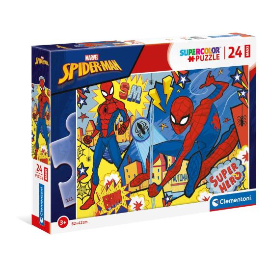Puzzle Clementoni Spiderman Super Hero Maxi 24 Peças