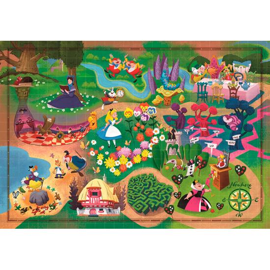 Puzzle Clementoni Story Maps Alice 1000 Peças