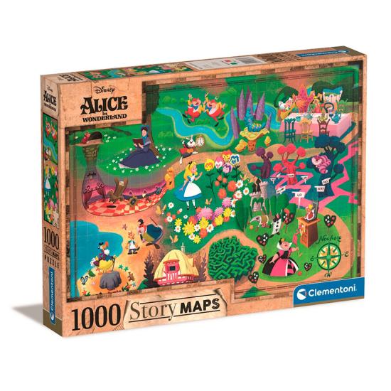Puzzle Clementoni Story Maps Alice 1000 Peças