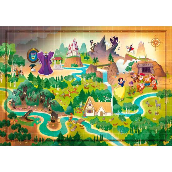 Puzzle Clementoni Story Maps Branca de Neve 1000 Peças