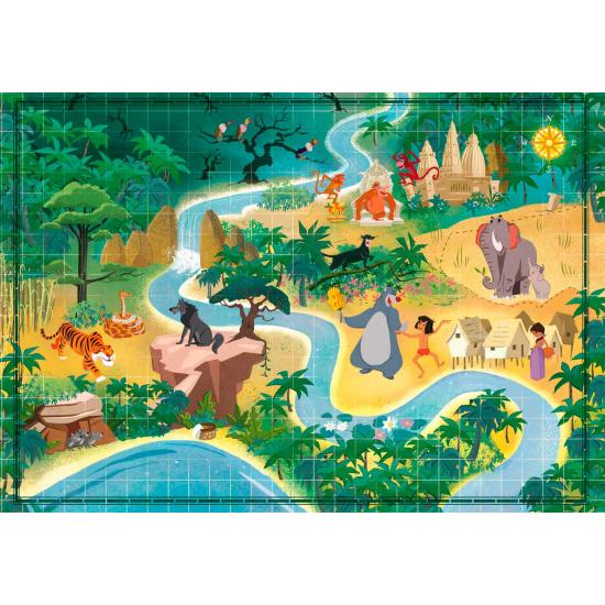 Puzzle Clementoni Story Maps O Livro da Selva 1000 Peças