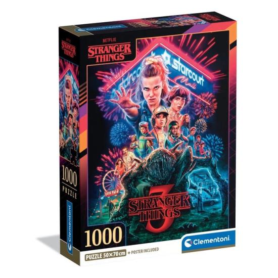 Puzzle Clementoni Stranger Things 3 1000 peças