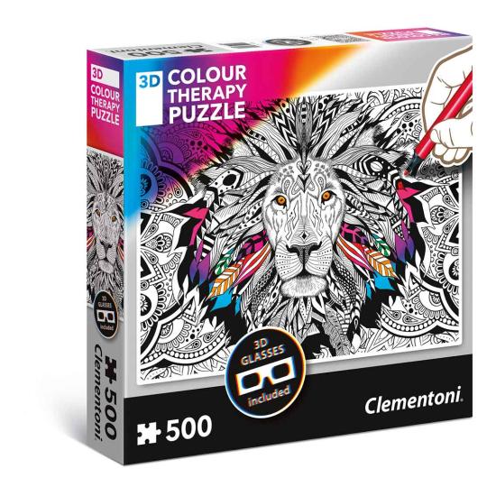 Clementoni THERAPY O Leão Puzzle de 500 Peças