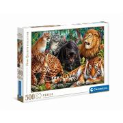 Puzzle Clementoni Gatos Selvagens 500 peças