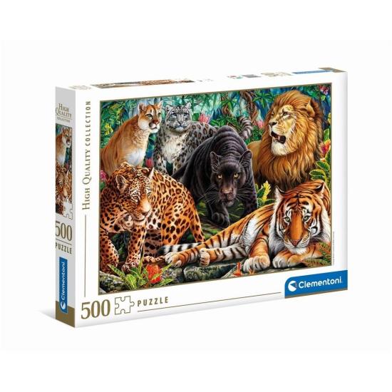 Puzzle Clementoni Gatos Selvagens 500 peças