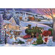 Puzzle Clementoni Trem De Natal 500 peças