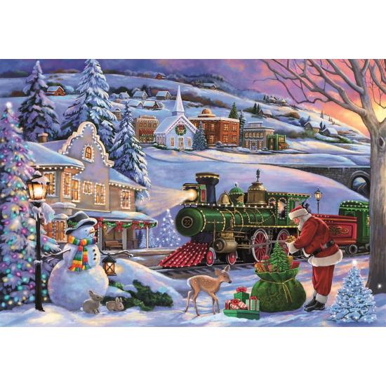Puzzle Clementoni Trem De Natal 500 peças