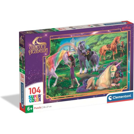 Puzzle Clementoni Unicorn Academy: No Prado 104 Peças Puzzle Clementoni Unicorn Academy: No Prado 104 Peças