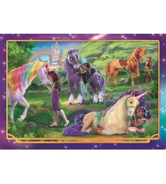 Puzzle Clementoni Unicorn Academy: No Prado 104 Peças