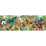 Puzzle de panorama da vida selvagem Clementoni 1000 peças