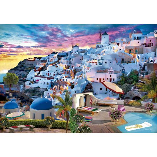 Puzzle Clementoni Vista de Grecia de 500 Peças Puzzle Clementoni Vista de Grecia de 500 Peças