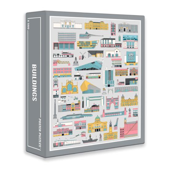 Puzzle de 500 peças de edifícios Cloudberries