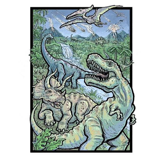 Puzzle de Dinossauros Cloudberries com Efeito 3D 500 Peça