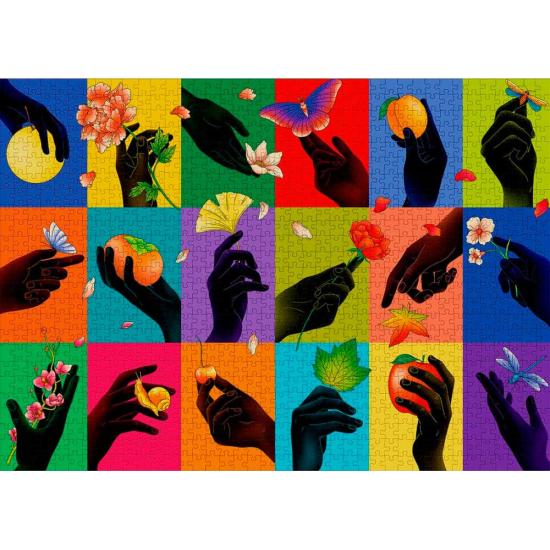 Puzzle de 1.000 peças de mãos de amoras-pretas