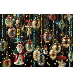 Puzzle Cobble Hill Enfeites de Natal 1000 Peças