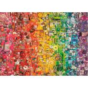 Puzzle colorido arco-íris Cobble Hill 1000 peças