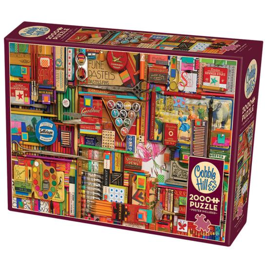 Puzzle de 2.000 peças com itens vintage de Cobble Hill