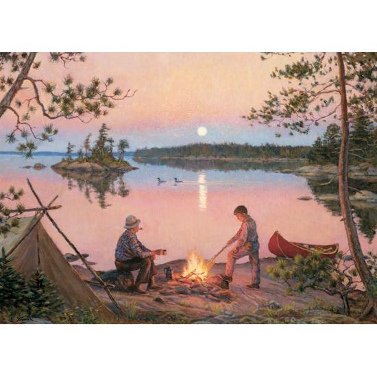 Puzzle de Cobble Hill Sunset no Lago Georgia 1000 peças