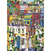 Puzzle colorido bairro Cobble Hill 1000 peças