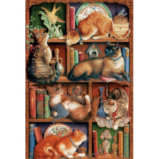 Puzzle Cobble Hill Feline Library 2000 peças