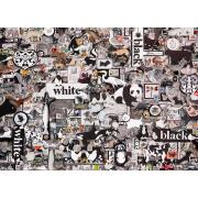Puzzle Cobble Hill Preto e Branco: Animais 1000 Peças