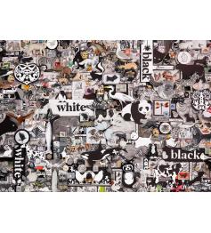 Puzzle Cobble Hill Preto e Branco: Animais 1000 Peças